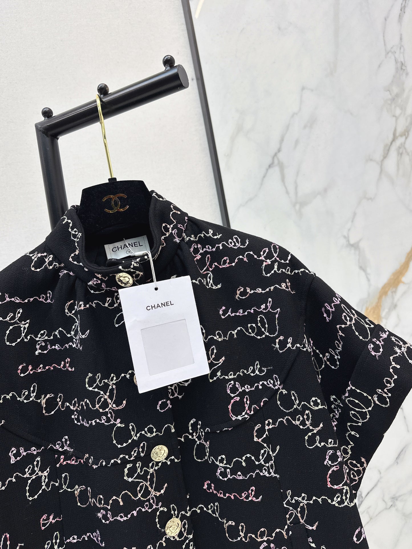 Chan NEW sequin embroidery vest jacket