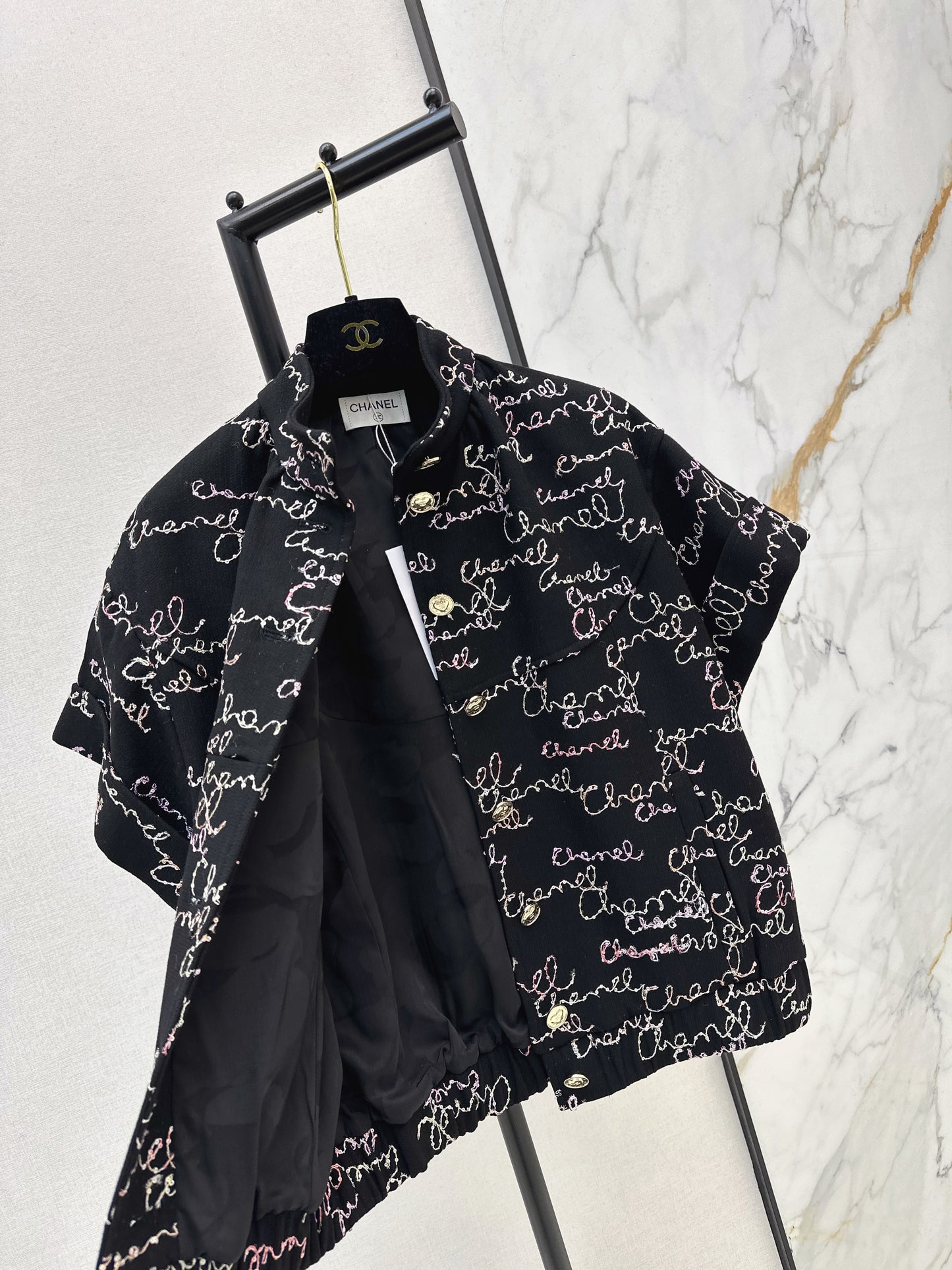 Chan NEW sequin embroidery vest jacket