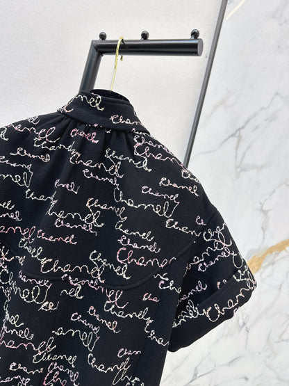 Chan NEW sequin embroidery vest jacket