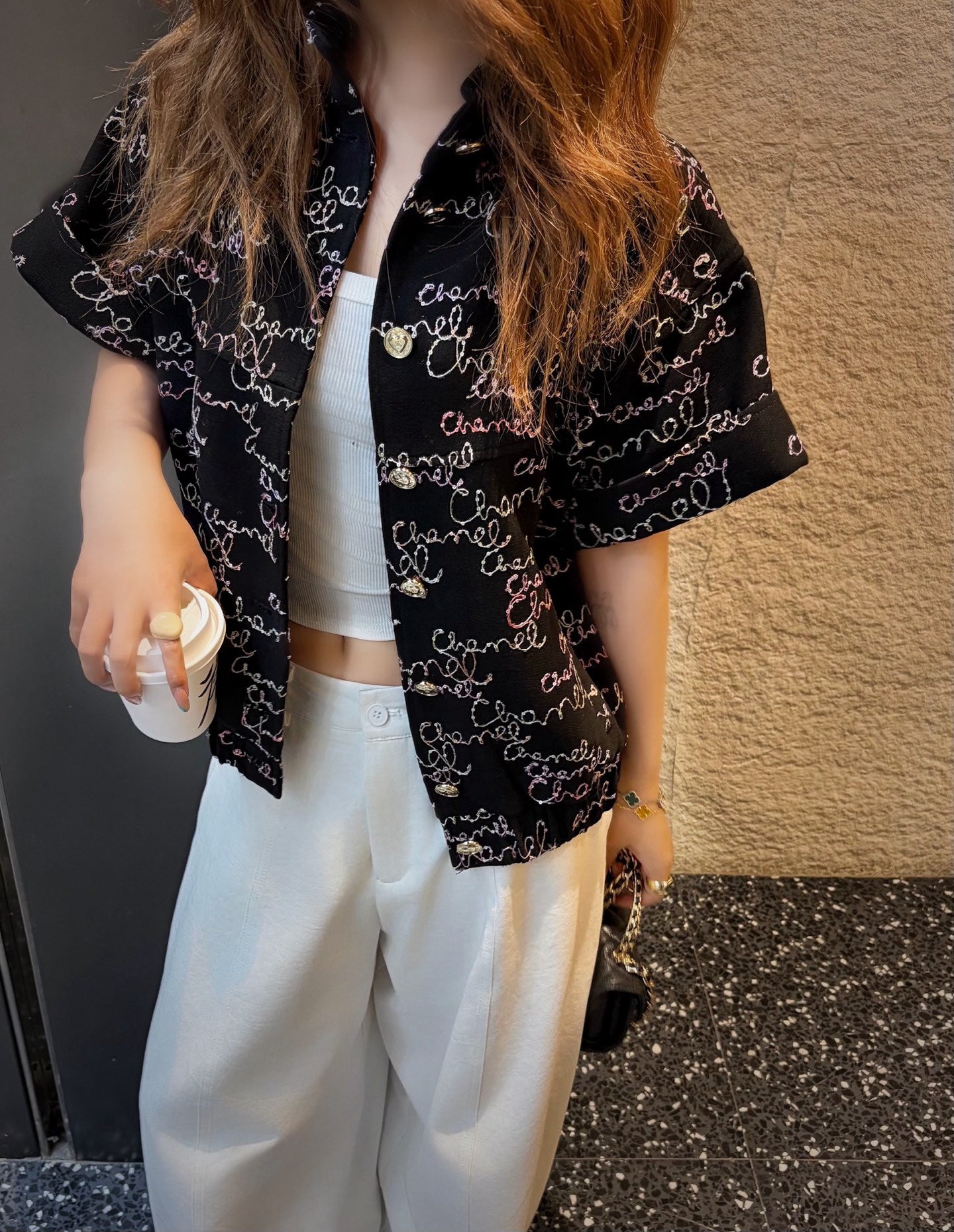 Chan NEW sequin embroidery vest jacket