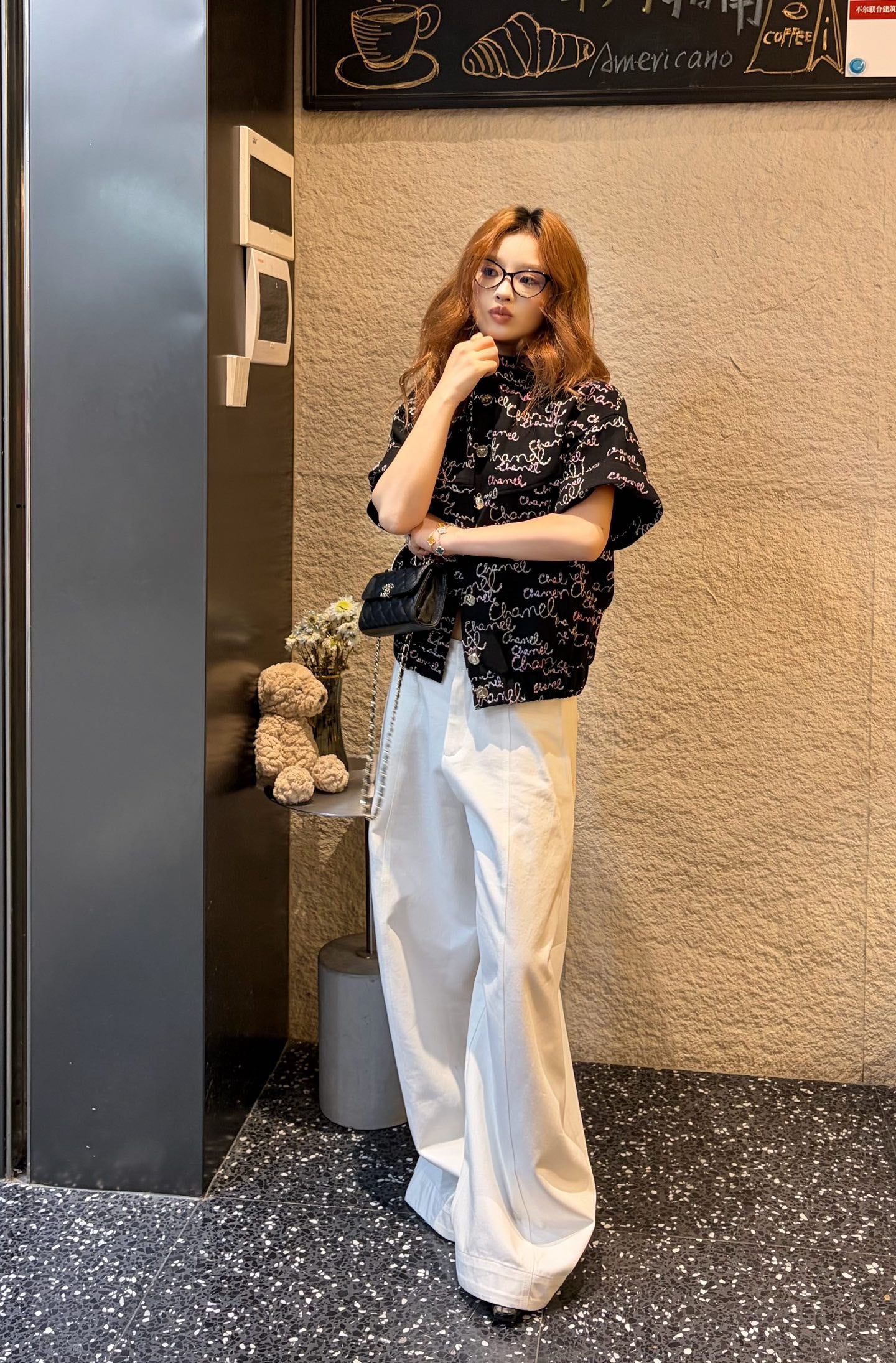 Chan NEW sequin embroidery vest jacket