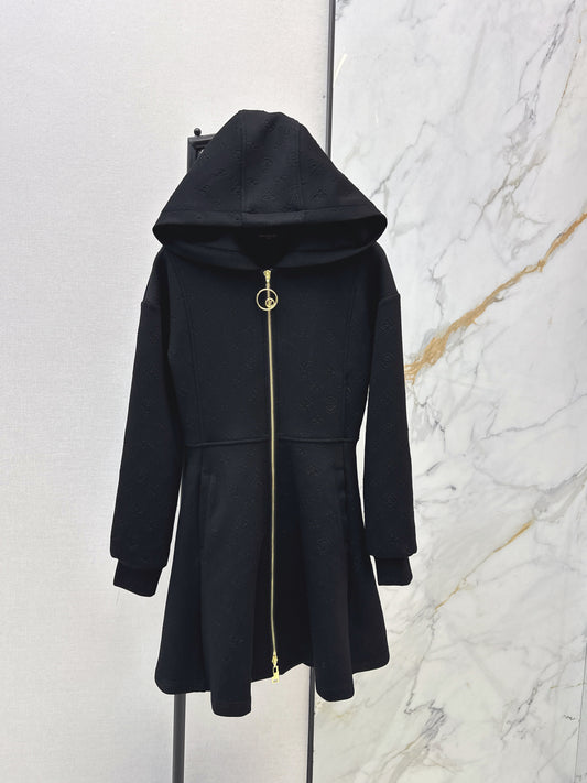 Louis NEW hooded zip-upsweatshirt dress