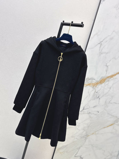 Louis NEW hooded zip-upsweatshirt dress