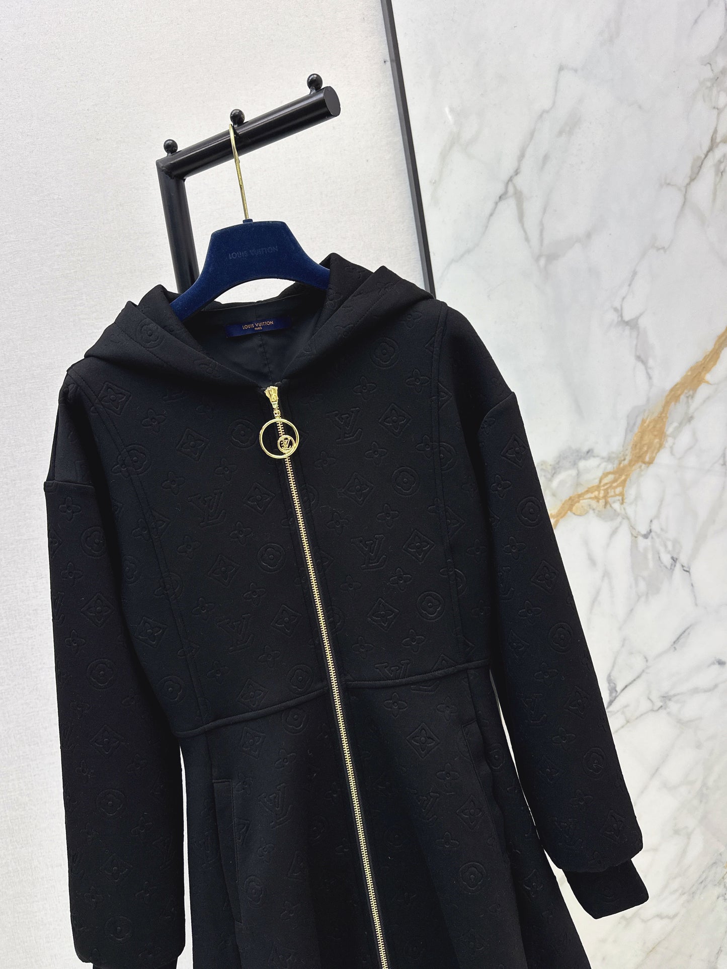 Louis NEW hooded zip-upsweatshirt dress