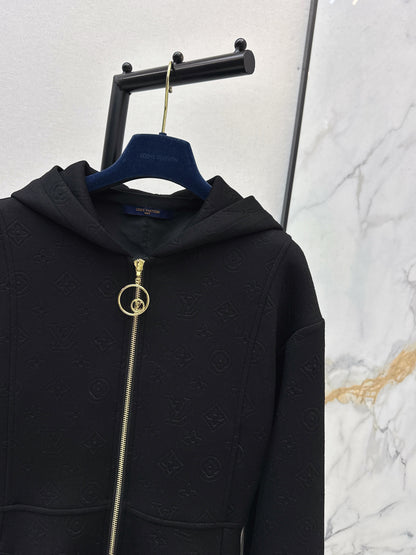 Louis NEW hooded zip-upsweatshirt dress