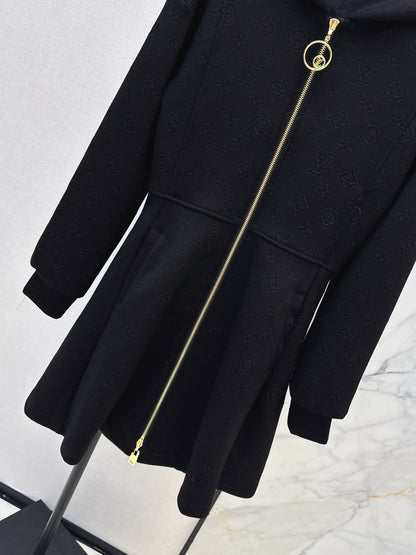 Louis NEW hooded zip-upsweatshirt dress