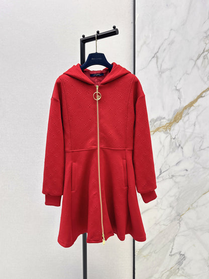 Louis NEW hooded zip-upsweatshirt dress