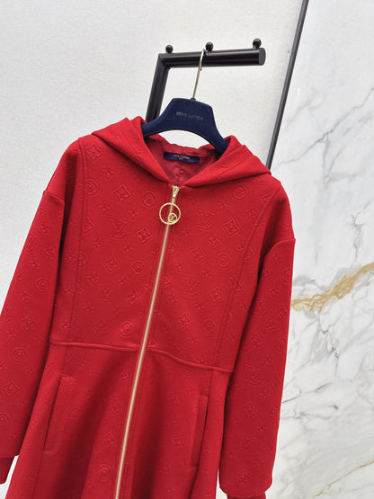 Louis NEW hooded zip-upsweatshirt dress