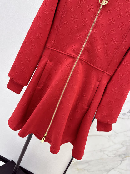 Louis NEW hooded zip-upsweatshirt dress