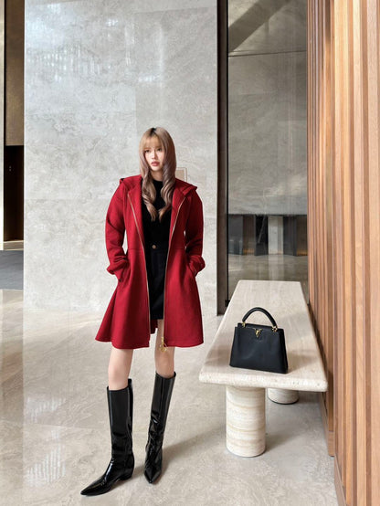 Louis NEW hooded zip-upsweatshirt dress