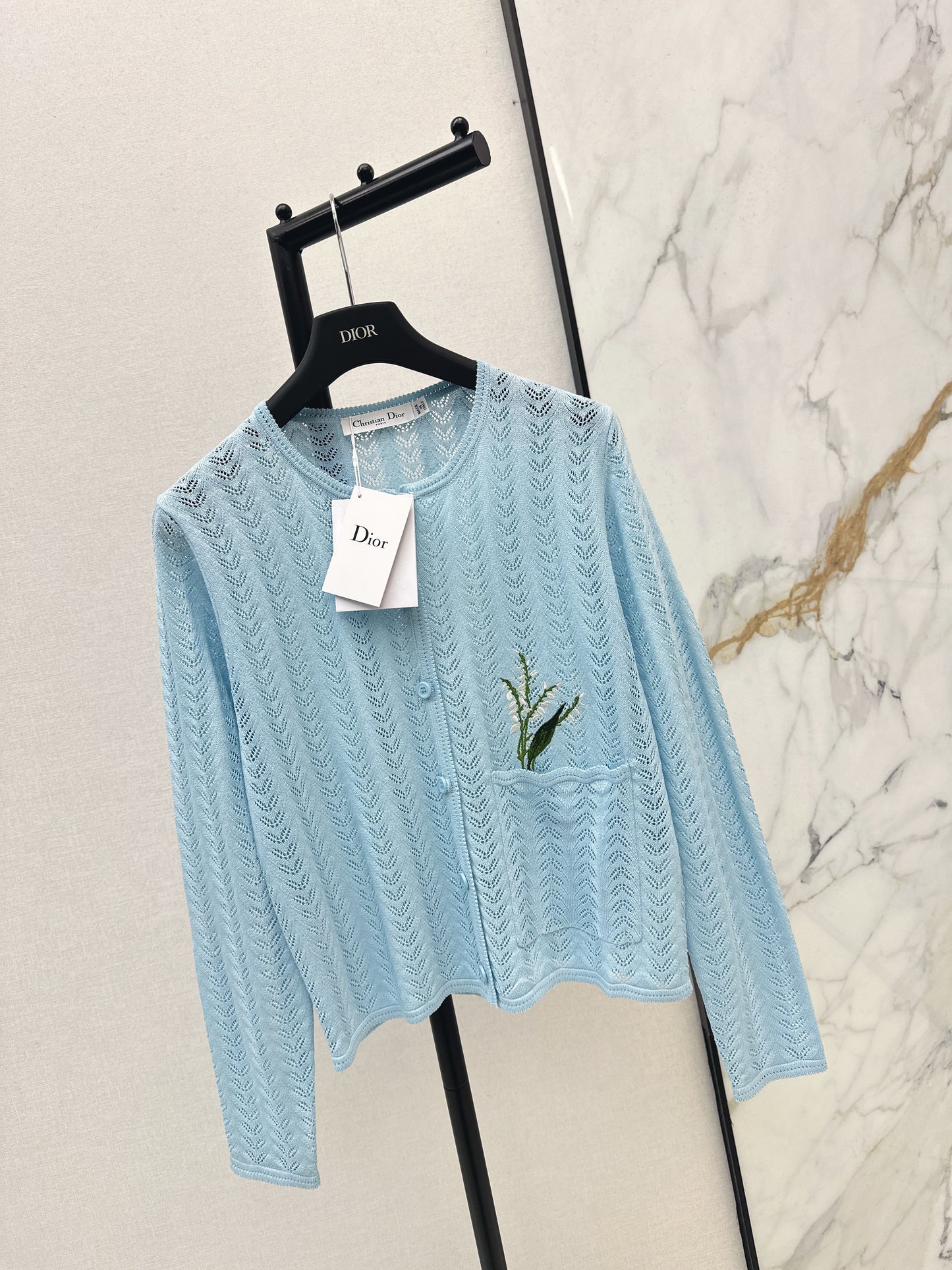 CD NEW hollow knitted cardigan