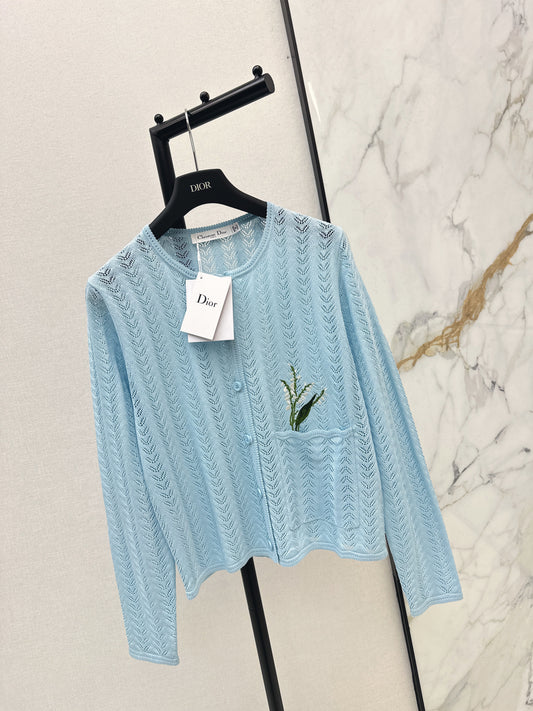 CD NEW hollow knitted cardigan