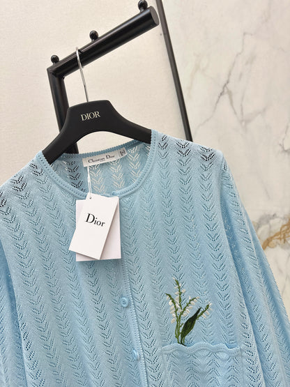 CD NEW hollow knitted cardigan