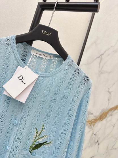 CD NEW hollow knitted cardigan