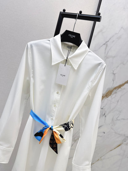 Celi NEW scarf-detail shirt dress