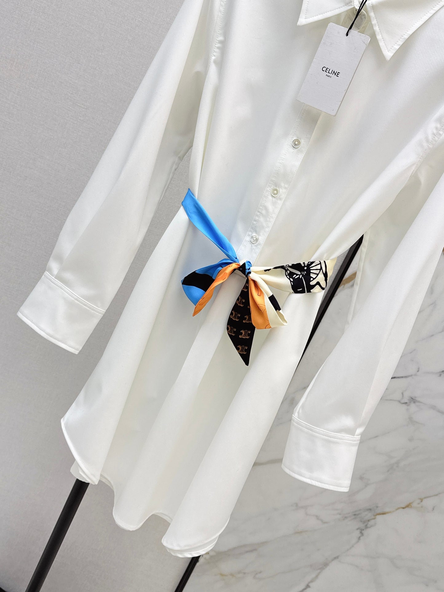 Celi NEW scarf-detail shirt dress