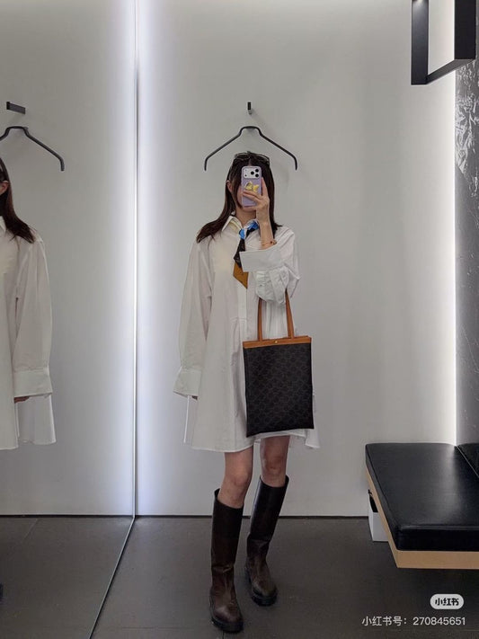 Celi NEW scarf-detail shirt dress