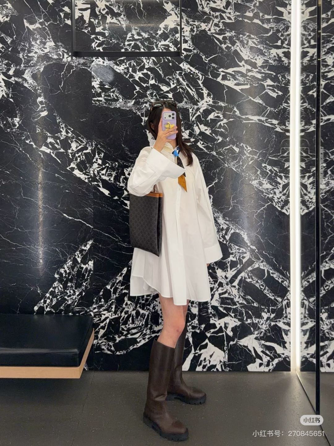 Celi NEW scarf-detail shirt dress