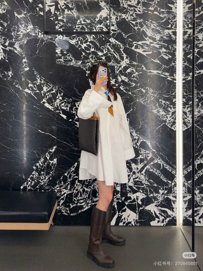 Celi NEW scarf-detail shirt dress