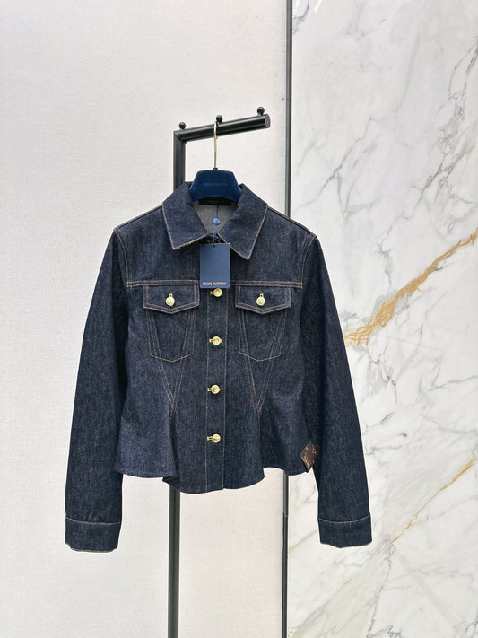 Louis NEW cinched-waist denim jacket
