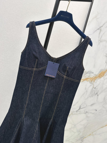 Louis NEW denim slip dress