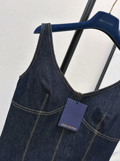 Louis NEW denim slip dress