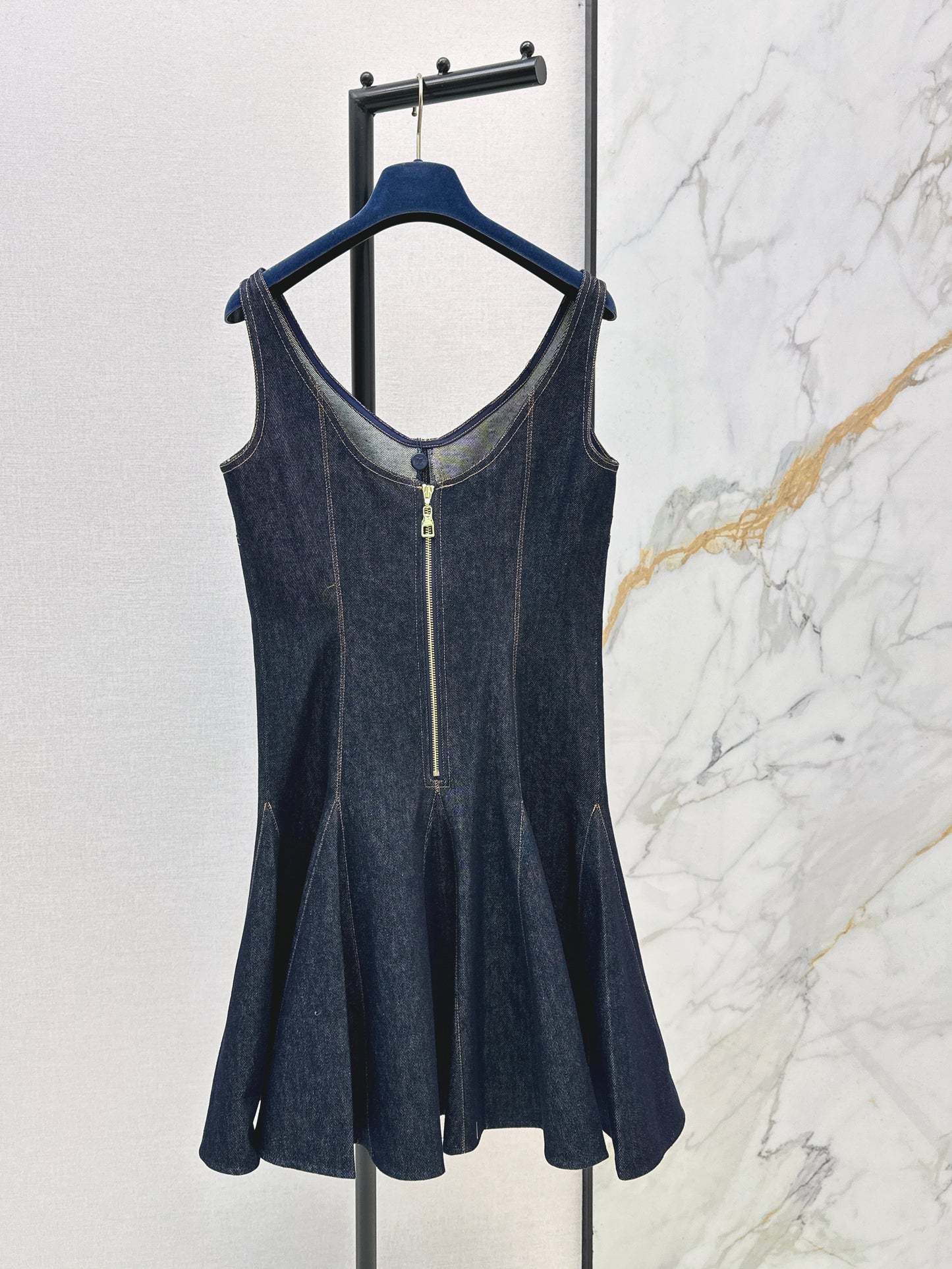 Louis NEW denim slip dress