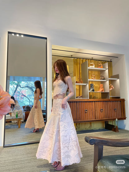 Zimm NEW lace embroidery skirt