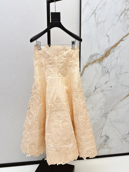 Zimm NEW lace embroidery skirt