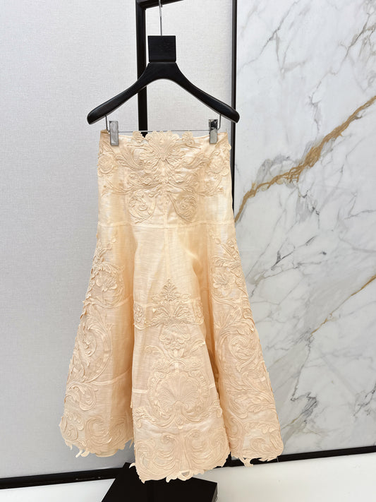 Zimm NEW lace embroidery skirt