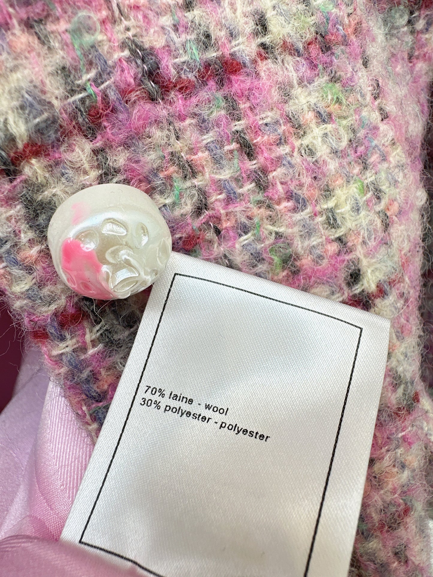 Chan NEW check tweed coat dress