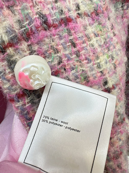 Chan NEW check tweed coat dress