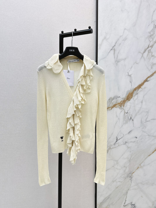 CD NEW detachable lace collar cardigan