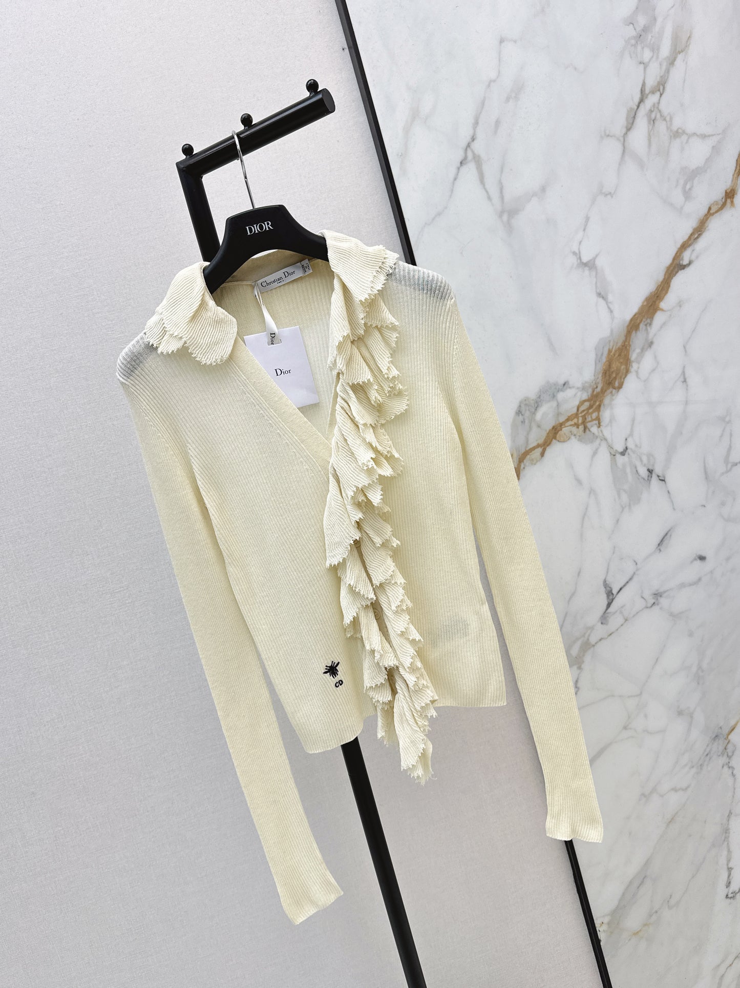 CD NEW detachable lace collar cardigan