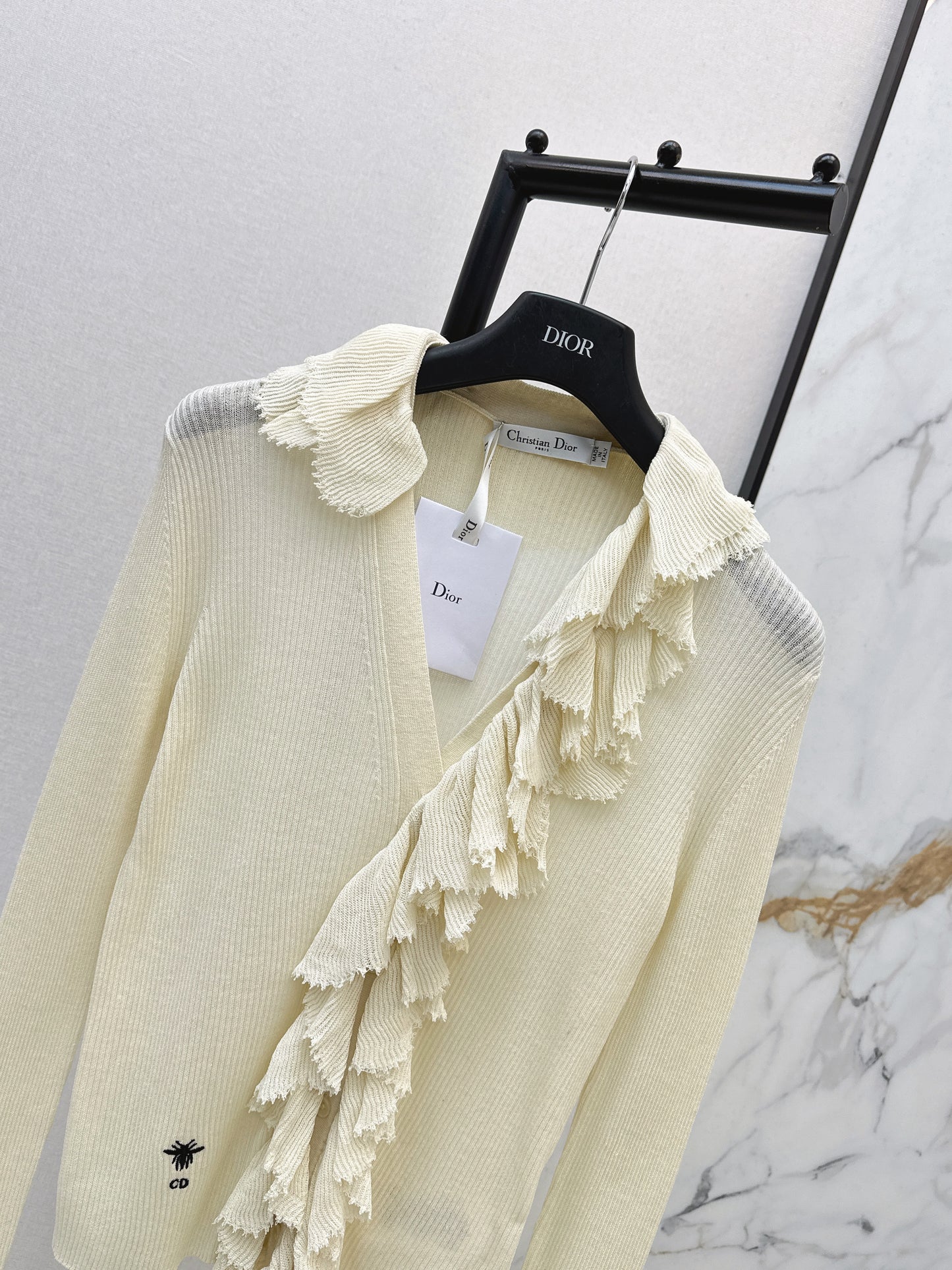 CD NEW detachable lace collar cardigan