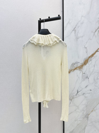 CD NEW detachable lace collar cardigan