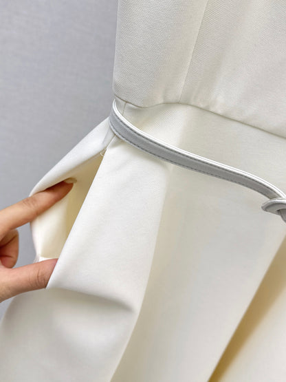 CD NEW classic sleeveless belted dress