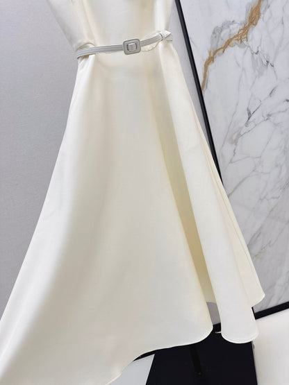 CD NEW classic sleeveless belted dress