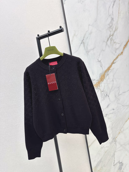 Guc NEW rhinestone cardigan