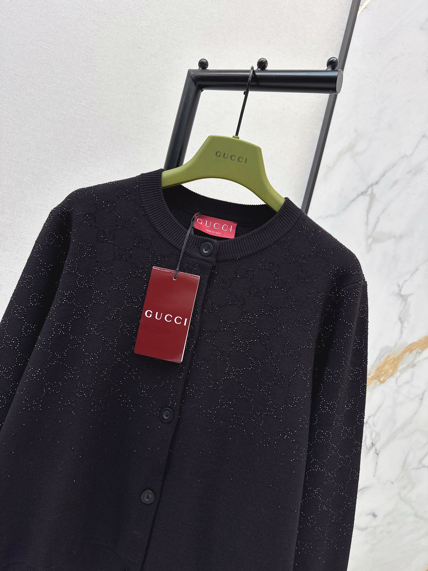 Guc NEW rhinestone cardigan