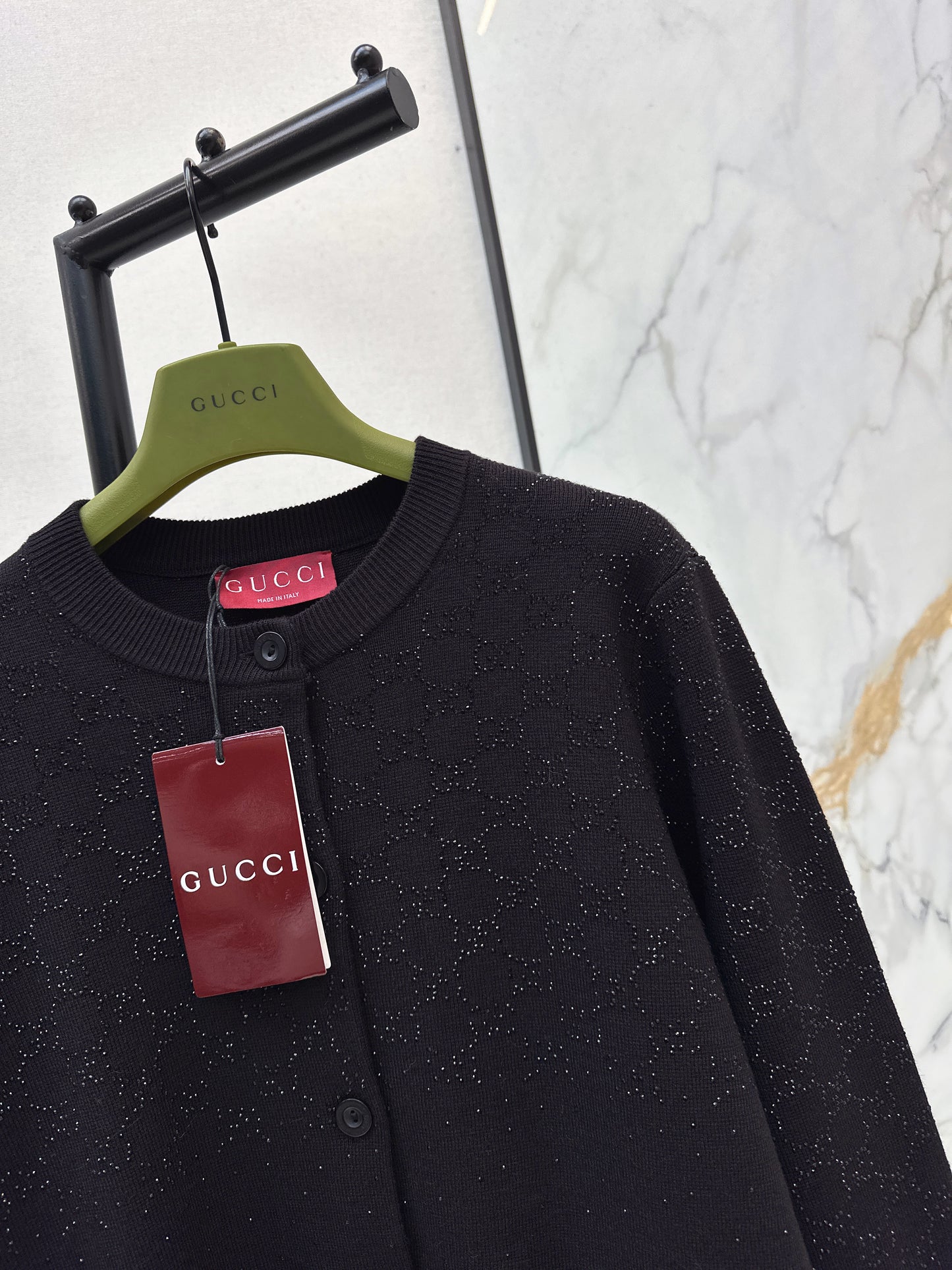 Guc NEW rhinestone cardigan