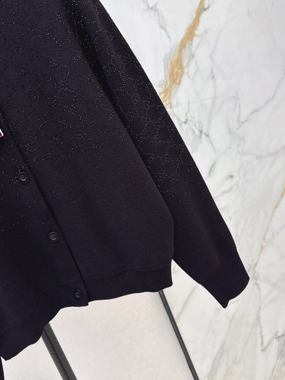 Guc NEW rhinestone cardigan