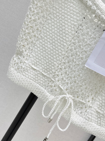 Chan NEW hollow knit slip vest