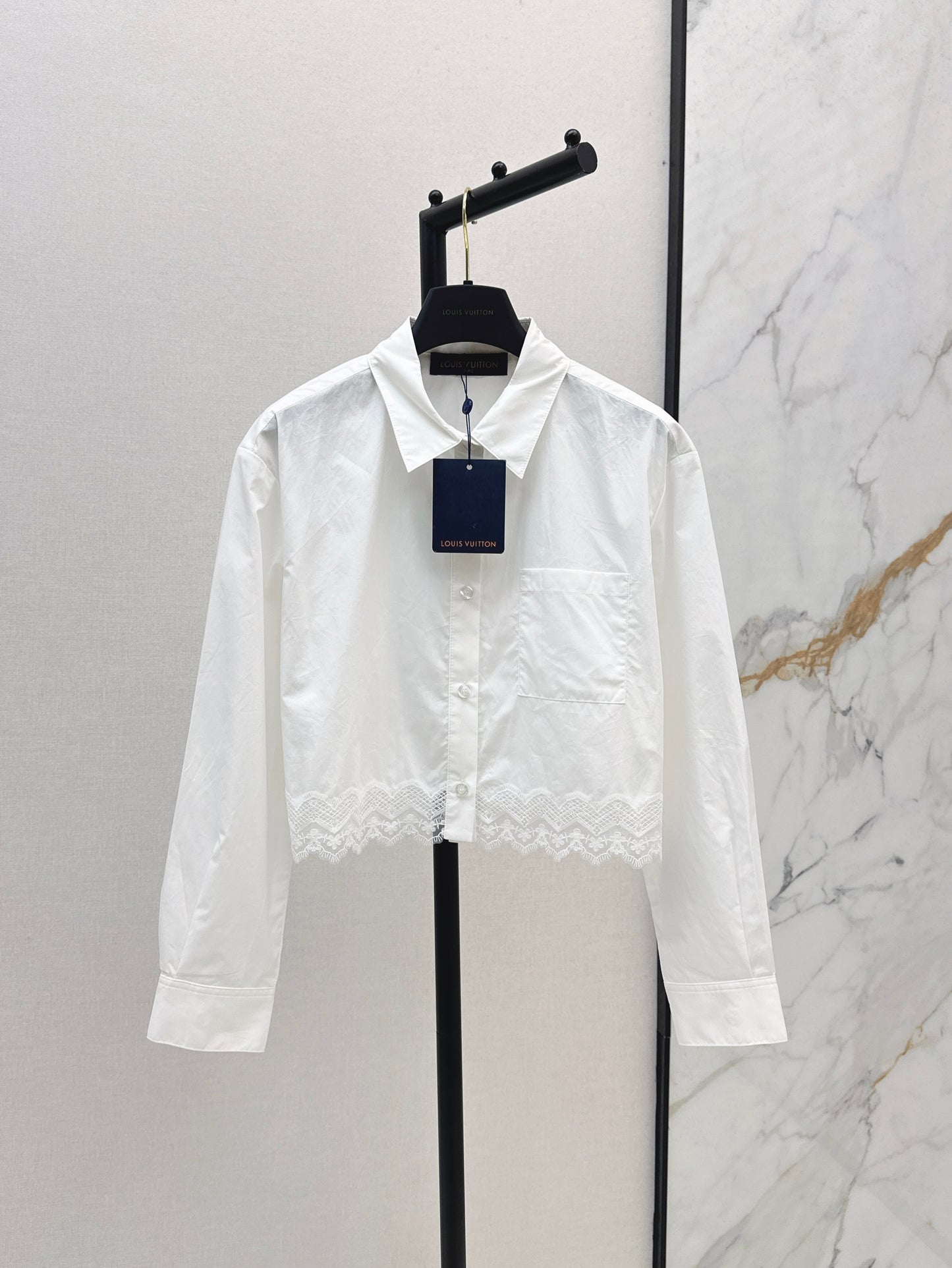 Louis NEW lace trim shirts