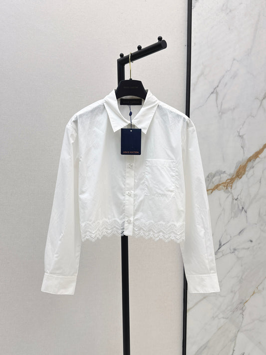 Louis NEW lace trim shirts