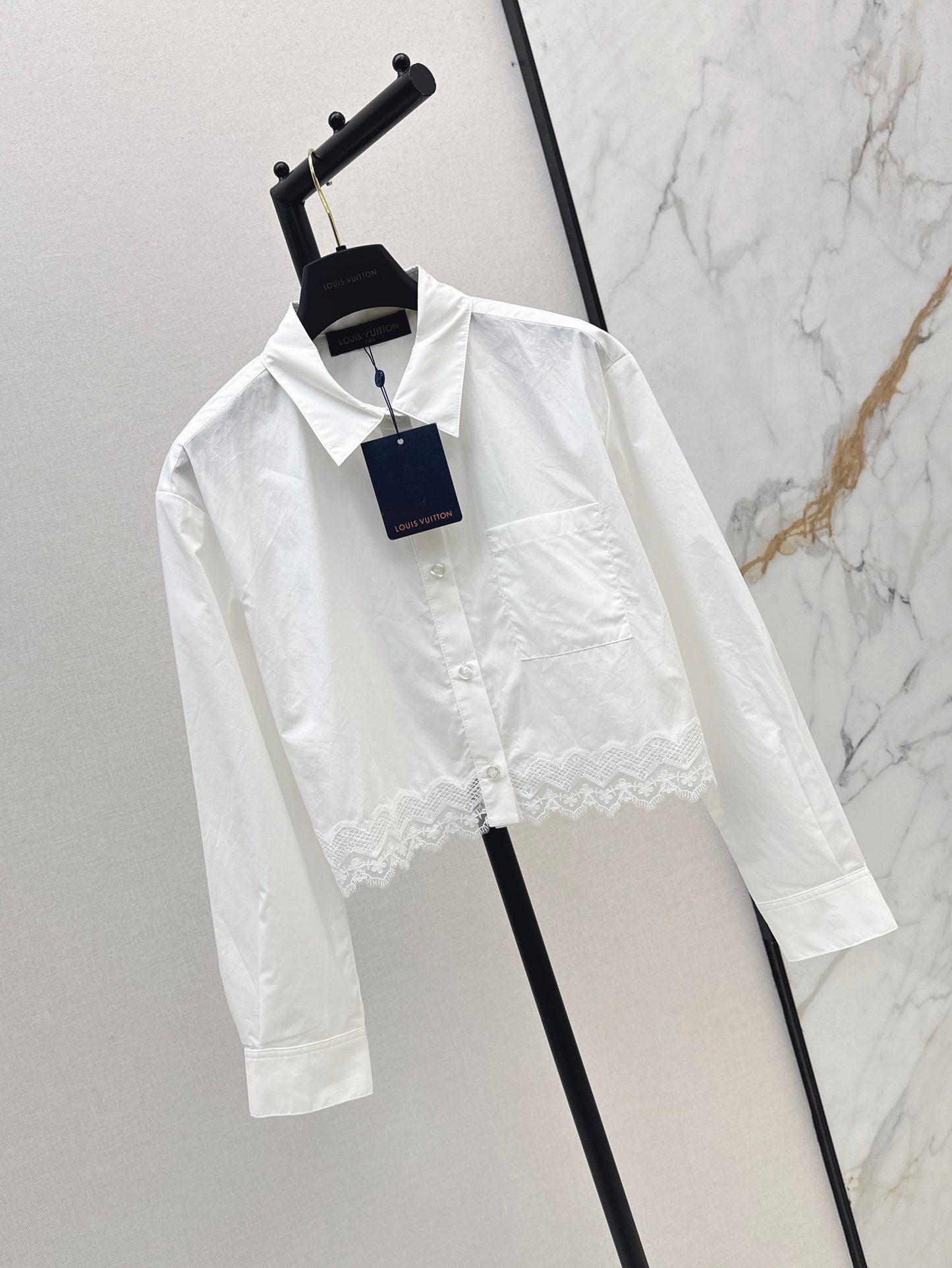 Louis NEW lace trim shirts