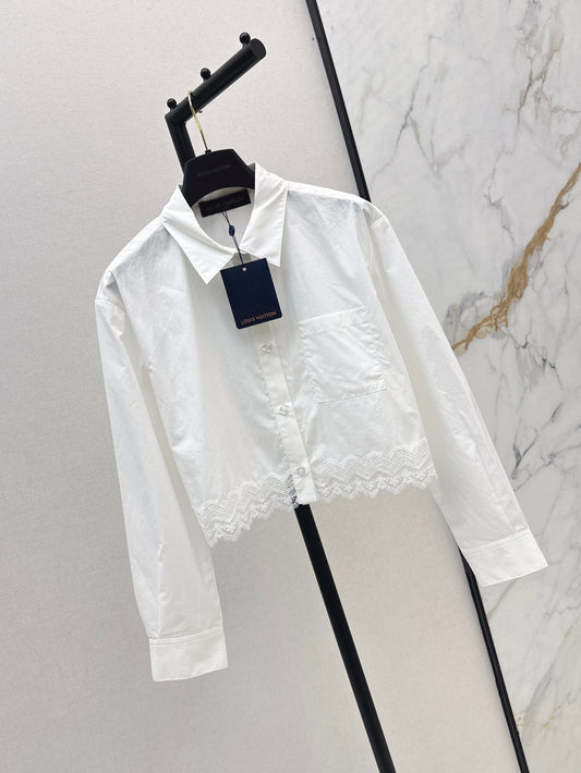 Louis NEW lace trim shirts