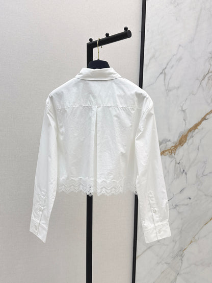 Louis NEW lace trim shirts