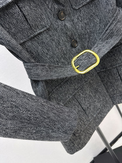 Chol NEW vintage belted jacket