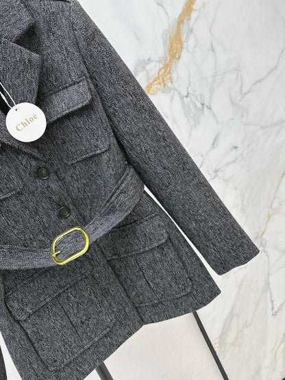 Chol NEW vintage belted jacket